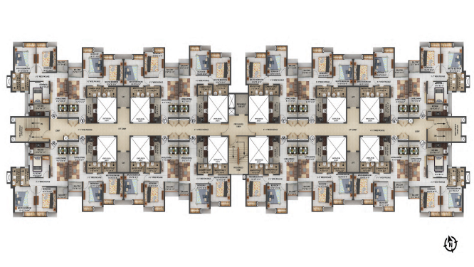 Studio and 1 BHK Floor Plan